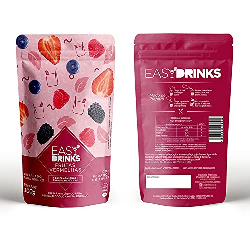 Sachê Para Bebidas Easy Drinks Frutas Vermelhas 100g