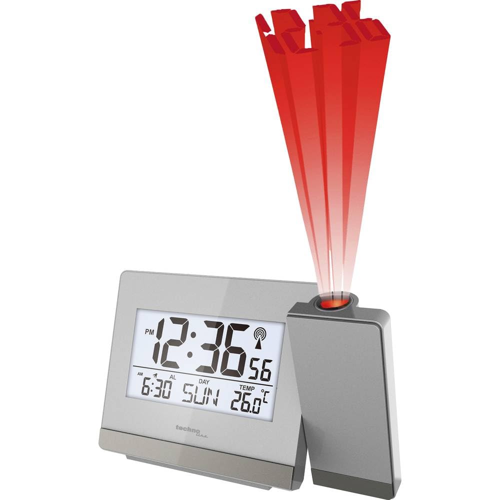 Reloj despertador con luz proyectada para noches sin estrés