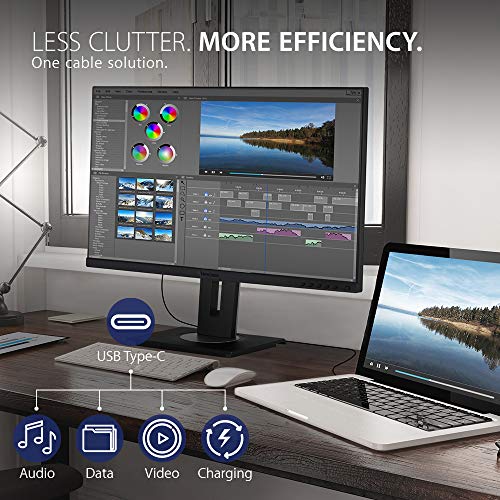 Image of ViewSonic VG2755 27 Inch 1080p Monitor, IPS Display with 60W USB-C for Smooth Home and Office Productivity, Full Ergonomic Adjustability, HDMI, DisplayPort, and VGA Inputs