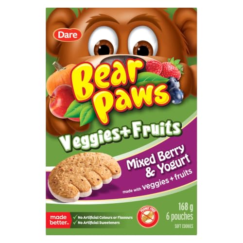 Bear Paws Biscuits cannelle roulé mous, 168g, 6 sachets canadien