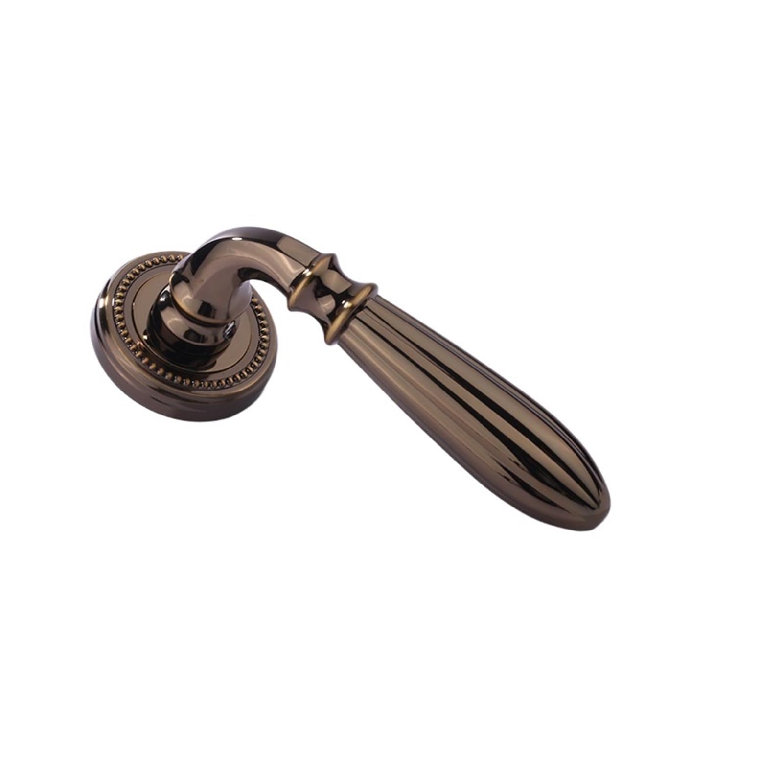 NYRXRYTCA American zinc Alloy Indoor Silent Door Lock Bedroom Wooden Door Handle Household Magnetic Door Split Lock(D15 S318 bright coffee bronze)