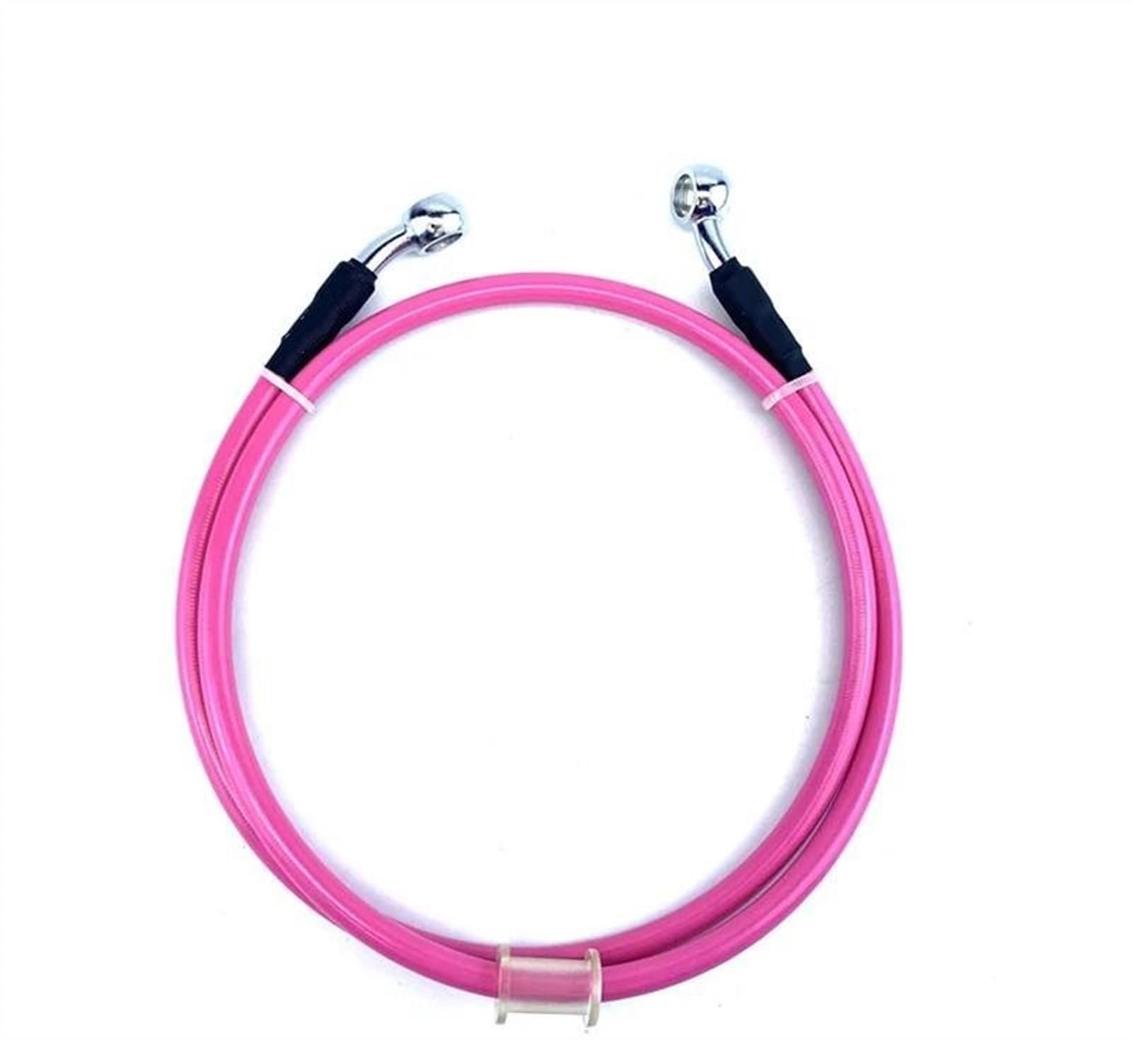 Ksxzw Pink Motorbike Part Motorbike Brake Hose Motorcycle Stainless Steel Clutch Oil Pipe Line 40Cm/400Mm(Pink)
