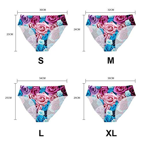 Mumeson Pack Of 3 Women Girls Cat Print Seamless Underwear No-Show Invisible Hipster Panties Elastic Briefs, L #TOP1