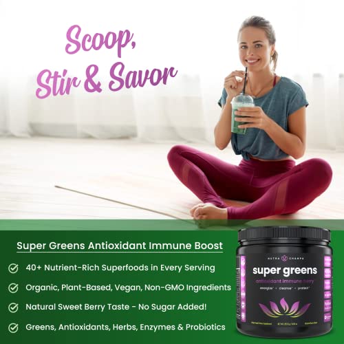Nutrachamps Super Greens Powder And Super Greens Antioxidant Powder Bundle #TOP6