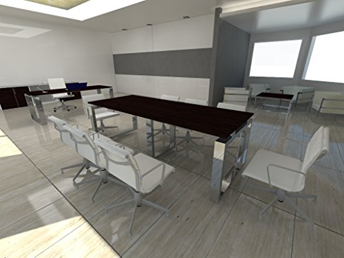 MESA DE REUNIONES OFIPLUS PR 240X100CM MARCO CERRADO (WENGUE). ENVIO GRATUITO A PENÍNSULA, entrega de 3 a 5 días hábiles.