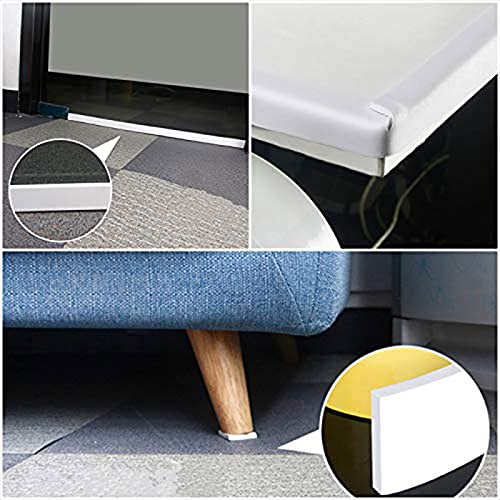 fowong Foam Tape White - 1 Roll, 1 Inch Wide X 1/16 Inch Thick, Window Seal Door Insulation Weather Stripping Closed Cell High Density Adhesive Foam Sealing Tape, Total 33 Feet - Thumbnail 7