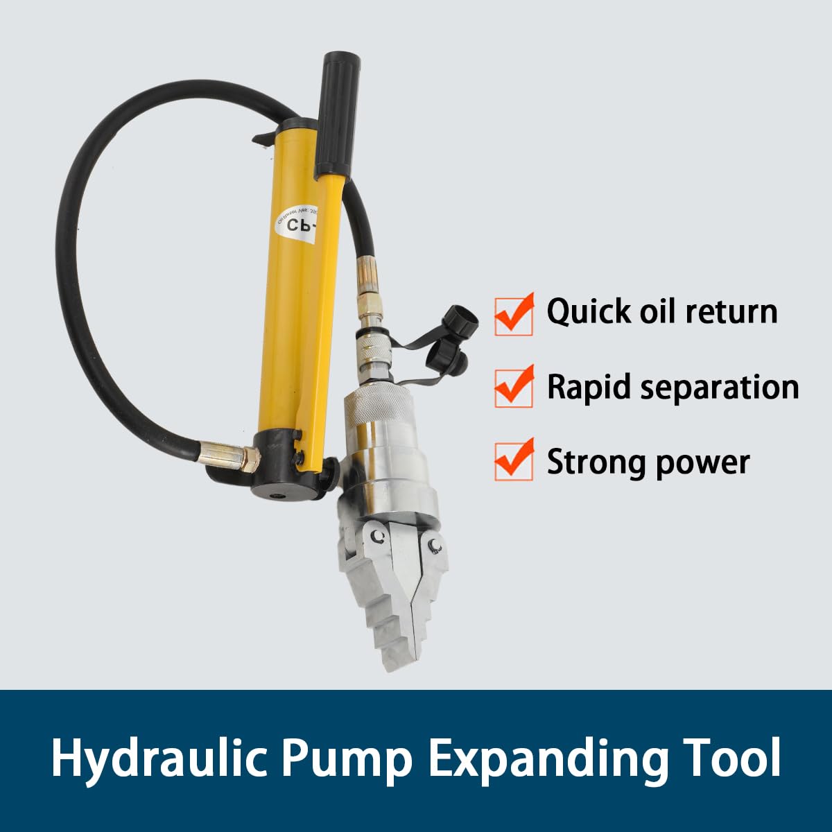 12 Ton Hydraulik Flansch Spreizer,Hydraulische Flanschspreizer Spreader Trenner mit Pumpe für Schiffbau Brandbekämpfung Industrieanlagen,63 MPa