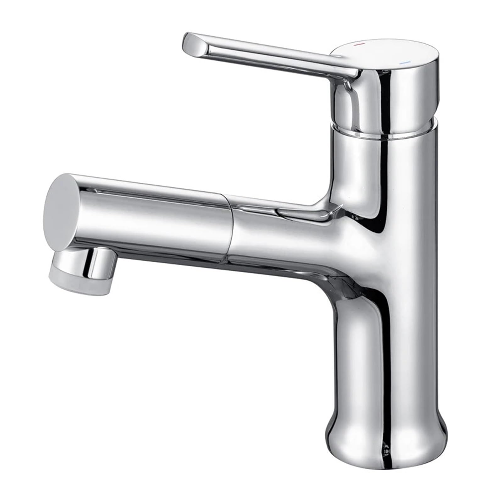 Grifo de lavabo extraíble con boquilla rociadora y mezclador monomando de baño