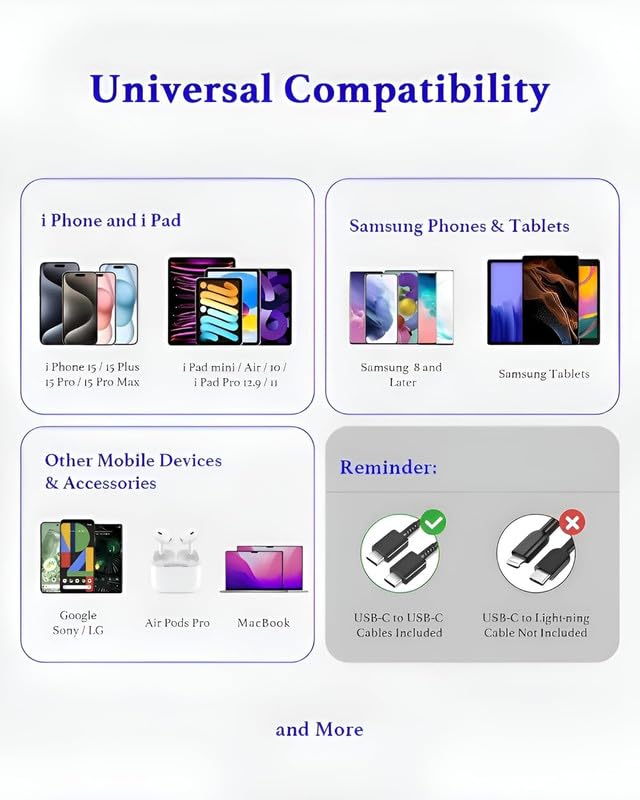 Image of 25W Type C Charger for Samsung Galaxy M15 5G | USB C to C Port Super Fast Charging Adapter for Galaxy Tab S9 Ultra /S9 Fe /S9 plus /S9 /A9 /A9 Plus /S8, 25 w Quick Mobile Phone Adaptor USB-C Device, Black