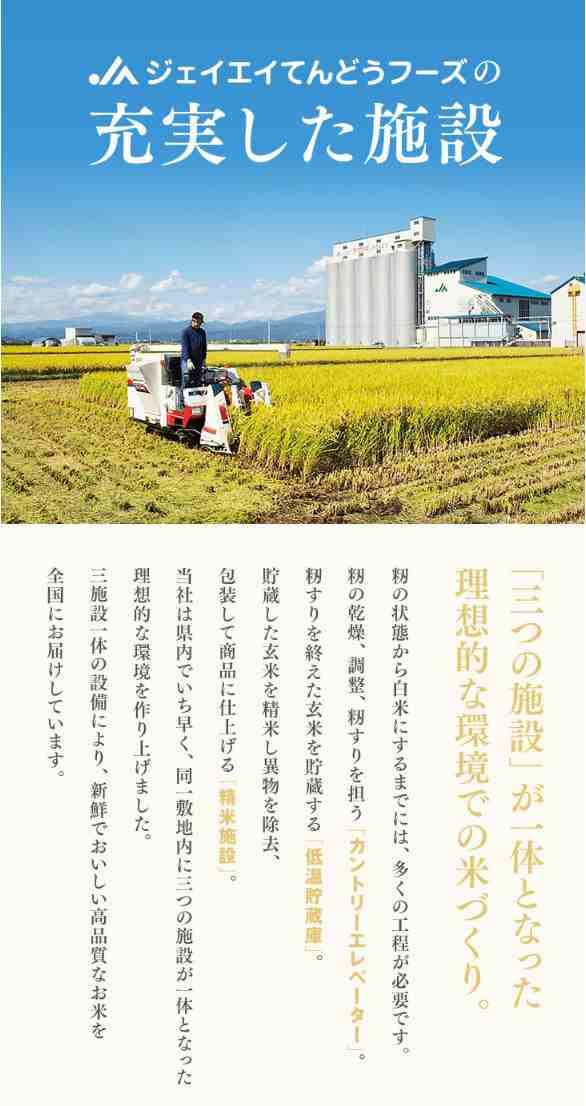 Amazon.co.jp: ジェイエイてんどうフーズ 新米 お米 5kg 精米 山形県産