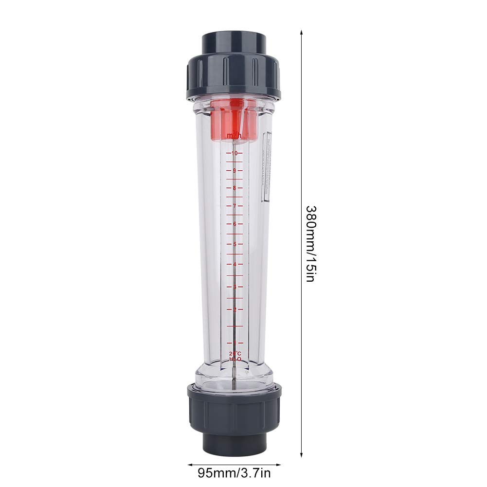 LZS-40 (D) Misuratore di portata per liquidi, gamma 1-10 m³/H Strumento per misuratore di portata a flusso d'acqua a tubo in plastica ad alta precisione