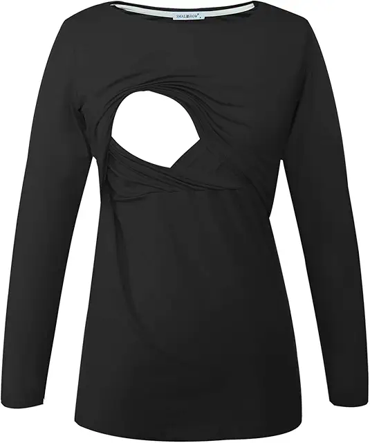 Pack de 3 Camisetas de Lactancia Premamá Manga Larga para Mujer