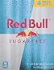 Red Bull Energy Drink, Sugar Free, 8.4 Fl Oz (4 Pack) #1