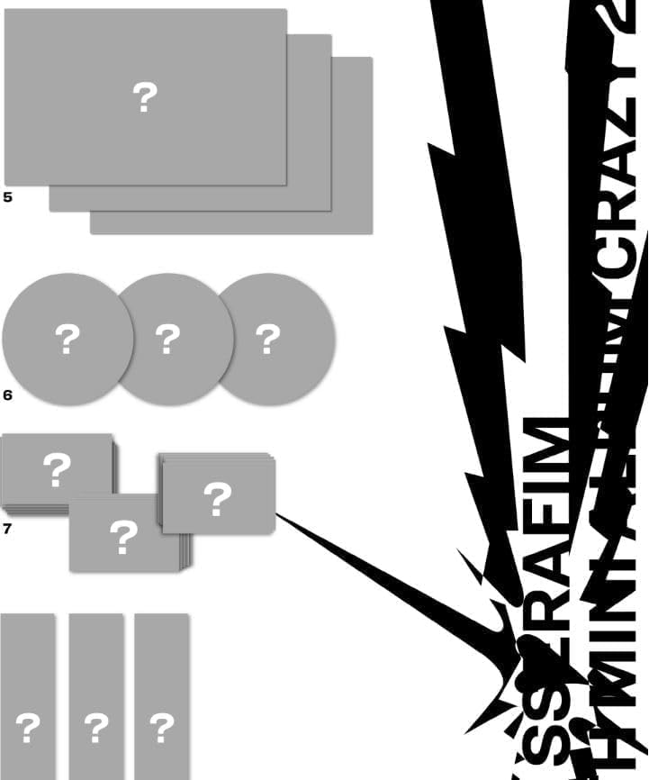 LESSERAFIM 4th Mini Album CRAZY Set (3Photobooks+2Weverse) 5pcs in total +Official photos+Tracking number