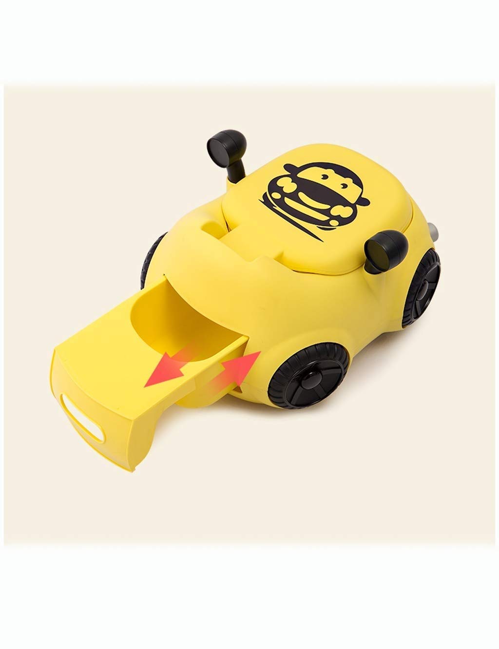 Carino vasino Toilette di Formazione con Motivo a Cartoni Animati, per Bambini Piccoli e Bambini, Base Anti-Skid, Facile Pulito e Vuoto Transition Style, Rosa (Color : Pink)