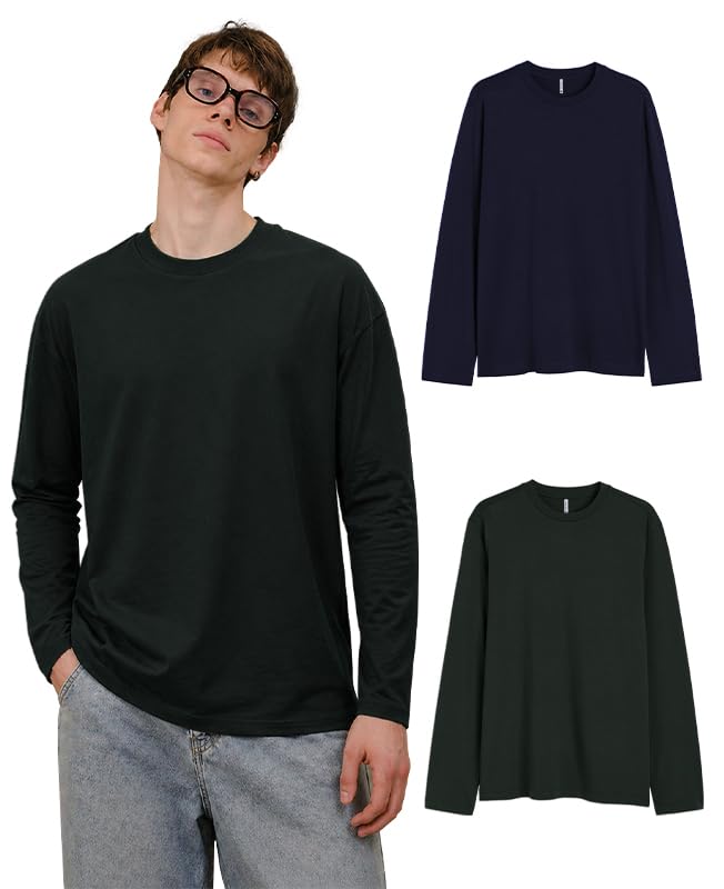 Image of Sleepynuts Regular fit Cotton Full Sleeve Plain T-Shirt for Men (Pack of 1,2,3 Size Small to 3XL)