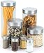Cook N Home Glass Canister and Spice Jar Set, 8-Piece