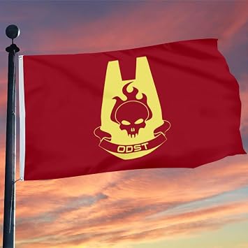 Fastbull Orbital Drop Shock Troopers ODST Flag 3x5ft red Banner
