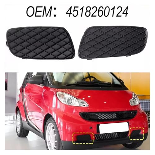 Grille calandre couverture Smart 451 solution pour remplacer cache antibrouillard cassé - 2