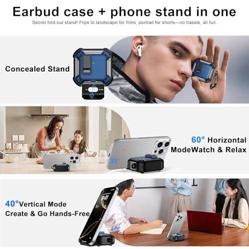 Image of RFUNGUANGO for AirPods 5 /4 Case (2026 /2024) with Lock, Blue