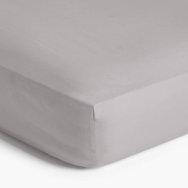 Imperial Rooms Fitted Sheets Double 25 CM Brushed Microfibre Easy Care Soft Bed Sheets Fade Resistant (Grey)