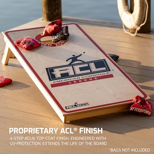 ACL Approved & Officially Licensed 2x4 Cornhole Boards - Regulation 24" x 48" - Solid Wood Legs - Dual Cross Beam Supports - CNC Precision Cut - Premium Surface - Furniture Grade Construction