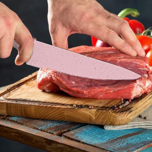 Image of VANDU Knife for Kitchen use, Kitchen Knife Sets, Professional Colorful Knives Set of 6 Pieces, Non-Stick Blades with High Carbon Stainless Steel, Chef Set (Multicolor) (1 Set)