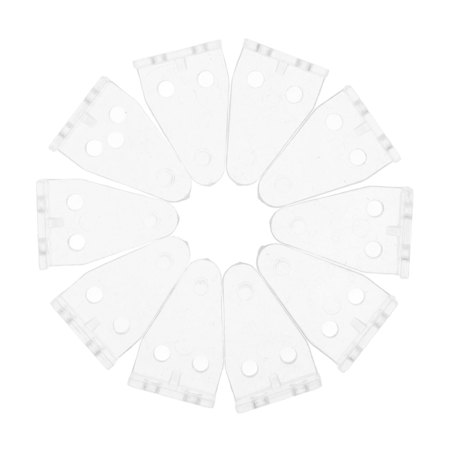 PartyKindom 40pcs Clear Blinds Hold Down Brackets Bottom Clips for Blinds Easy to Use Hold Brackets for Home Replacement Prevents Shaking Damage