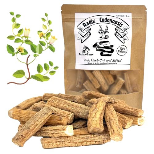 EidolonGreen Codonopsis Root - 100% Pure Dried Herbal Tea - Traditional Herb (Codonopsis pilosula-Radix Codonopsis-Dang Shen-党参-당삼), 88g-3 Oz