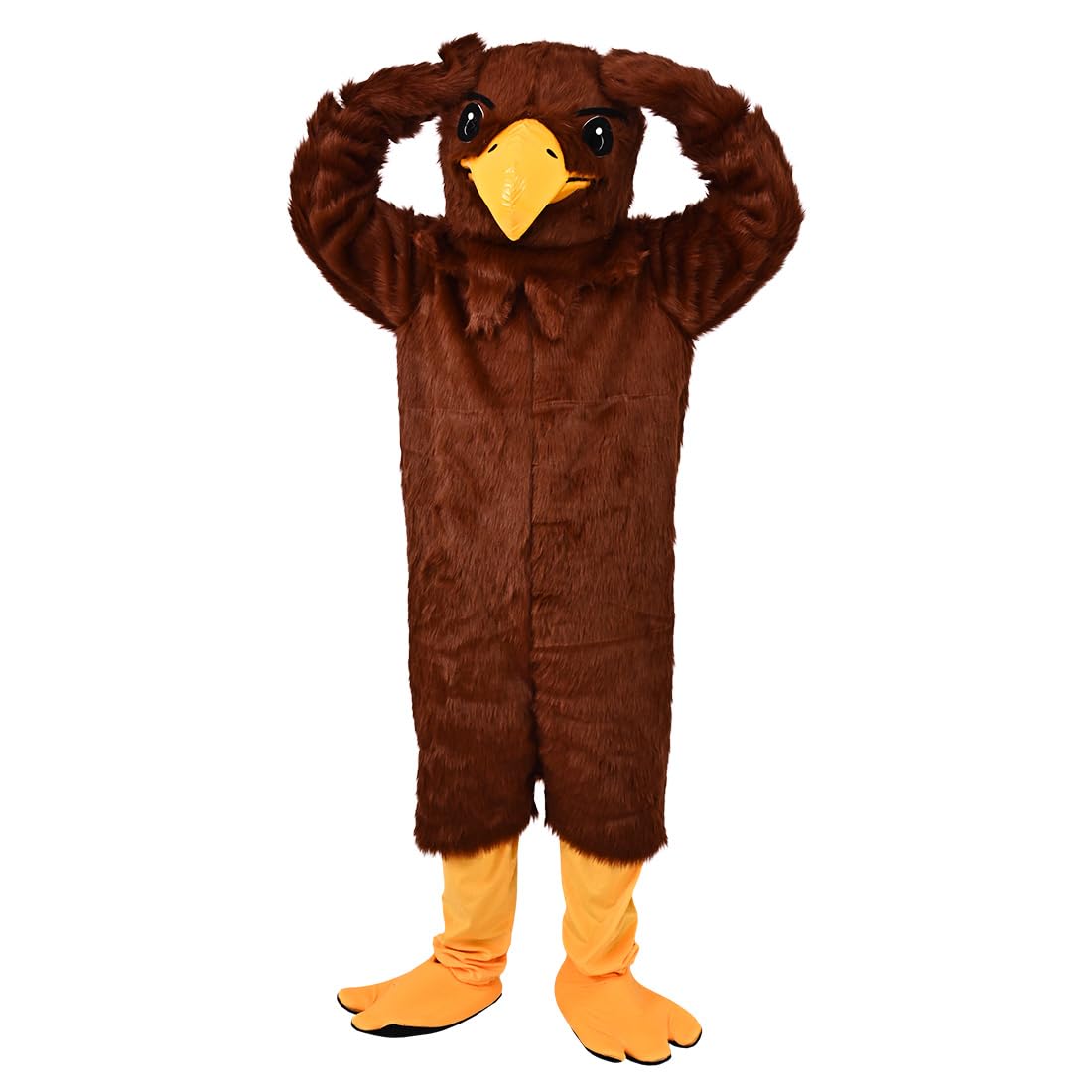 Brown Eagle Mascot Costume Fancy Dress Cartoon Outfit
