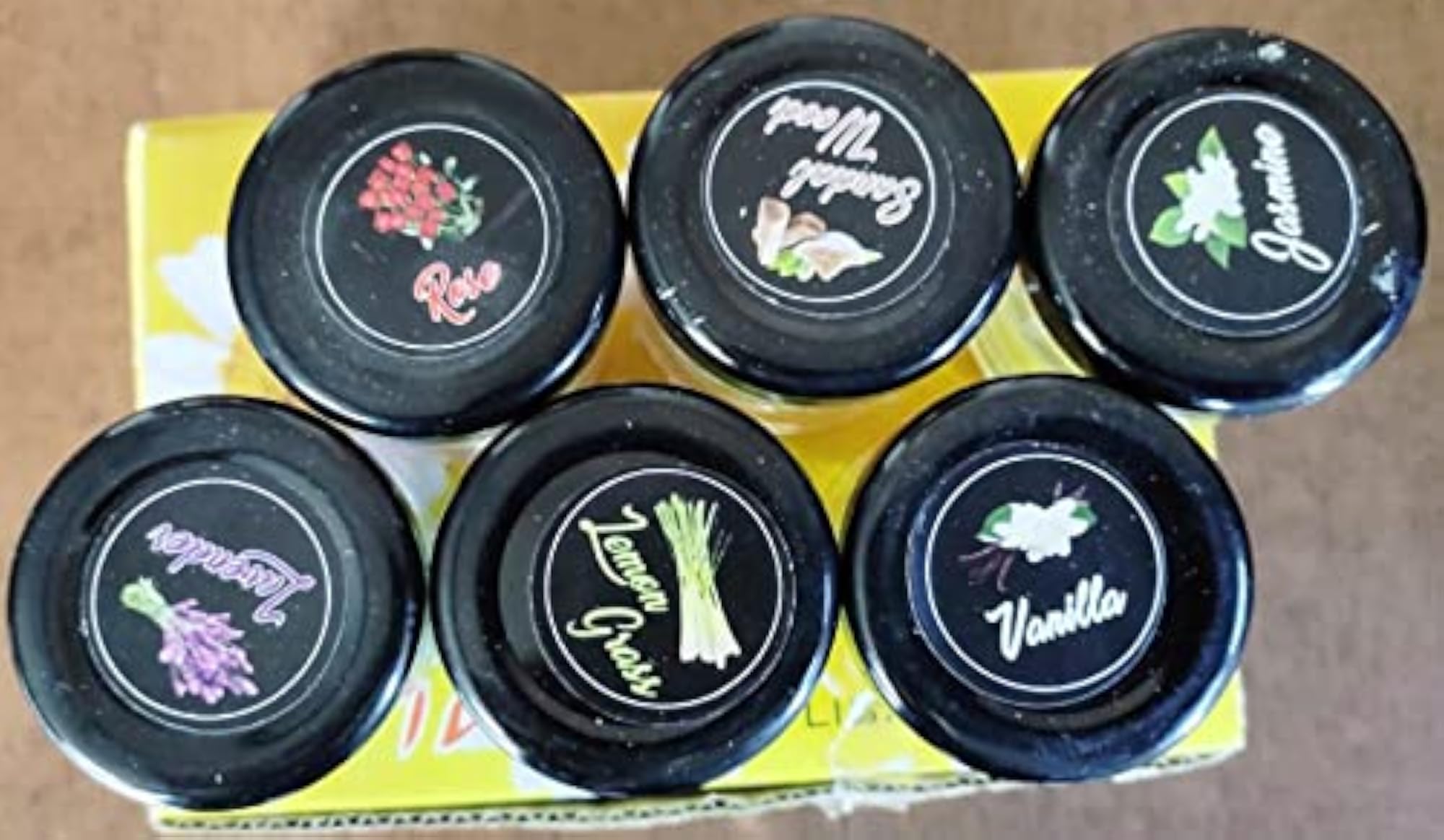 Mini Jar Scented Candles, Pack of 6