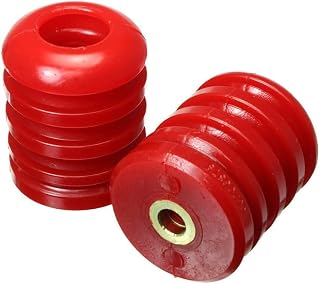 Energy Suspension Bump Stops | Made Of Polyurethane | Red | Progressive Rate Design | Sold As 2 Per Pack