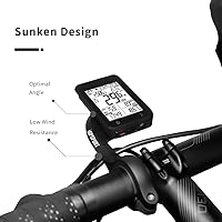 Vista 5 de iGPSPORT Soporte para computadora de bicicleta, soporte de bicicleta frontal extendido común compatible con Garmin Wahoo Cycplus CooSpo XOSS