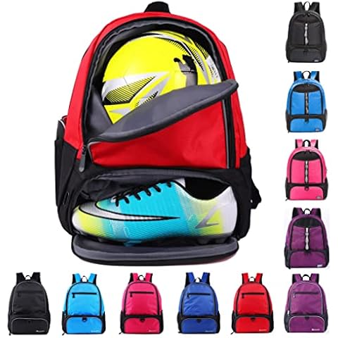 NDNNXE Youth Soccer Bags- Boys Girls Soccer Backpack & Bags for Basketball, with Ball Compartment -All Sports Bag Gym Cover