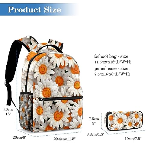 Sac à livres de voyage pour étudiants et adolescents avec trousse