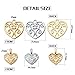 Aylifu 60pcs Heart Charms Tibetan Alloy Filigree Hollow Heart Love Charm Pendants for DIY Earring Bracelet Jewelry Crafts Making,2 Styles