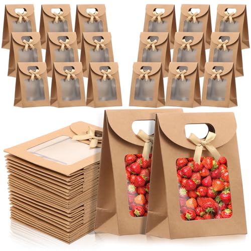 Pochette Cadeau avec Poignées Idéale pour Emballer Vos Chocolats et Présents de Fête