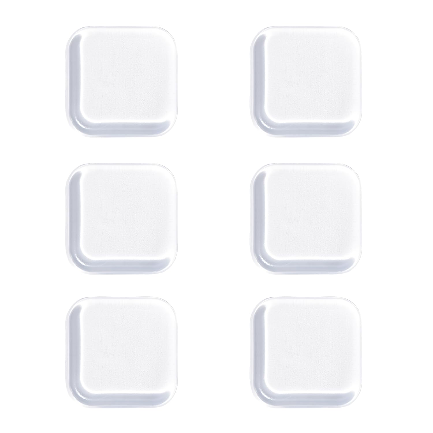 MUNCVY Door Stoppers Wall Protector, 6PCS Reusable Door Bumper with Self Strong Adhesive, Quiet, Shock Absorbent Gel for Home, Office, Wall Protector from Door Knobs