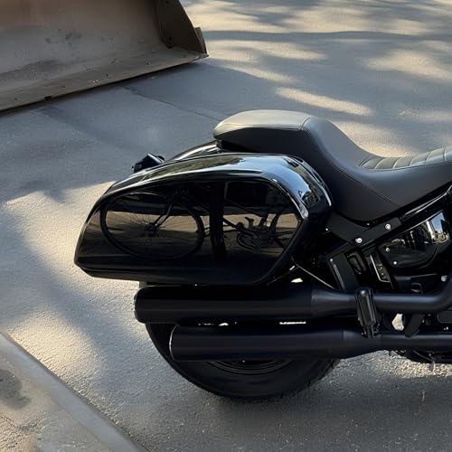 Alforjas rígidas para Harley Low Rider 2018 en adelante, modelos ST FXLRST, FXLRS, FXLR, con almacenamiento adicional para recorridos y viajes miniatura 3