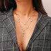 Produktbild Simsly Fashion Halskette für Damen, Punk-Quaste, Stern-Halskette, Gold oder Silber, mehrlagige Quaste, lange Halskette, Schmuck, Accessoires, tolles Geschenk