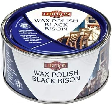 Liberon 500Ml Clear Wax Polish Black Bison Paste