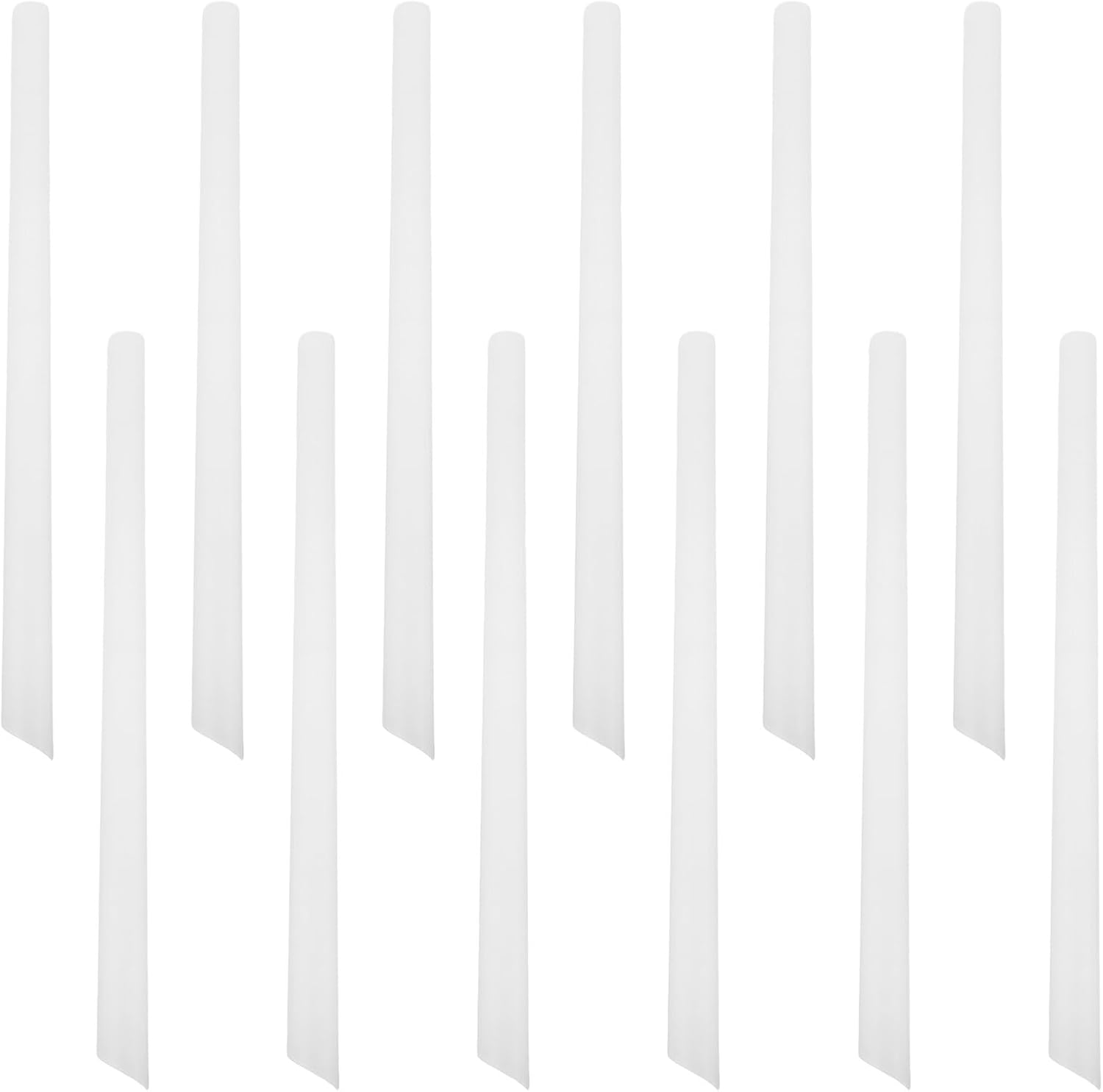 Cabilock Jumbo Thick Plastic Straws for Bubble Tea 6pcs Individually Wrapped 23cm Wide Smoothie Milkshake Straws Commercial Use Single-use