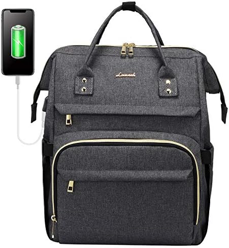 LOVEVOOK Laptop Backpack Women fits 17 Inch Large Travel Backpack for School Travel Casual Rucksack with USB Charging Port (17 inch, Navy)