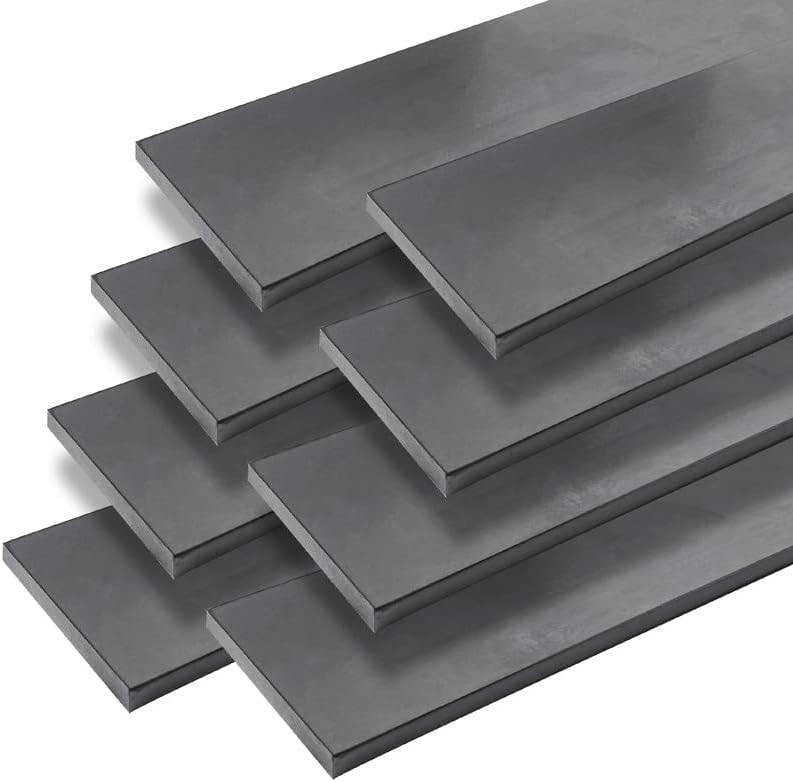 8 Pack 12"x1.5"x0.12" 1095 Steel Flat Stock with Strict Quality Standards, The Perfect Knife Making Steel for Professional & Hobbyist Use, Annealed High Carbon Steel for DIY Knife Making - by TITGGI…