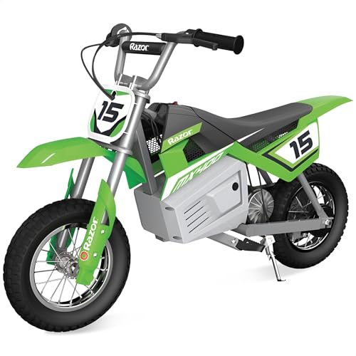 Razor MX400 Dirt Rocket Electric Bike for Kids Ages 8+, 140 Pounds Max Weight,...