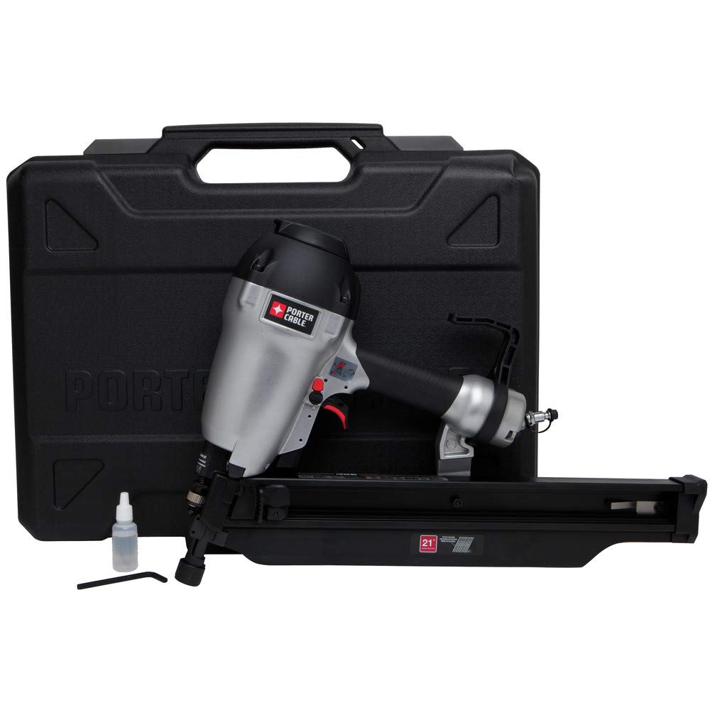PORTER CABLE FR350BR 22-Degree Full Round Head Framing Nailer Kit, 3-1/2in (Renewed)