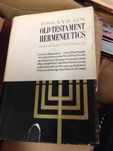 Essays on Old Testament Hermeneutics B001L7SPDU Book Cover