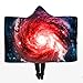 Produktbild FVNJHL Hoodie Decke Nebula Universeair Conditioner Decke Samt Plüsch Dünne Steppdecke Sofa/Bett/Flugzeug Reise Bettwäsche 150 * 200 cm