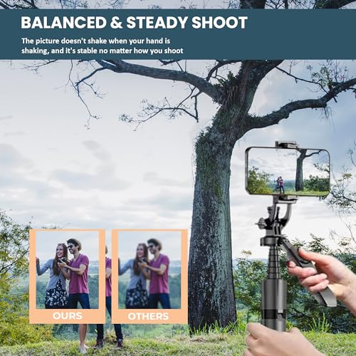 Image of Kratos 70 inch / 180 CM Long Selfie Stick, Pop Up Auto Open Tripod 360 Rotatable, Long Extendable Bluetooth Mobile Tripod with 1 /4 inch Screw for Mobile Phone Camera Gopro Vlogging YouTube Travel