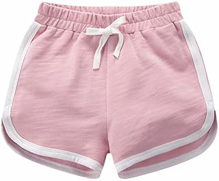 Pantalones cortos para niñas y niños, pantalones cortos de deporte, de algodón, pantalones cortos para niños, adolescentes, niñas, pantalones de ciclismo de verano, gimnasio, 2-15 años